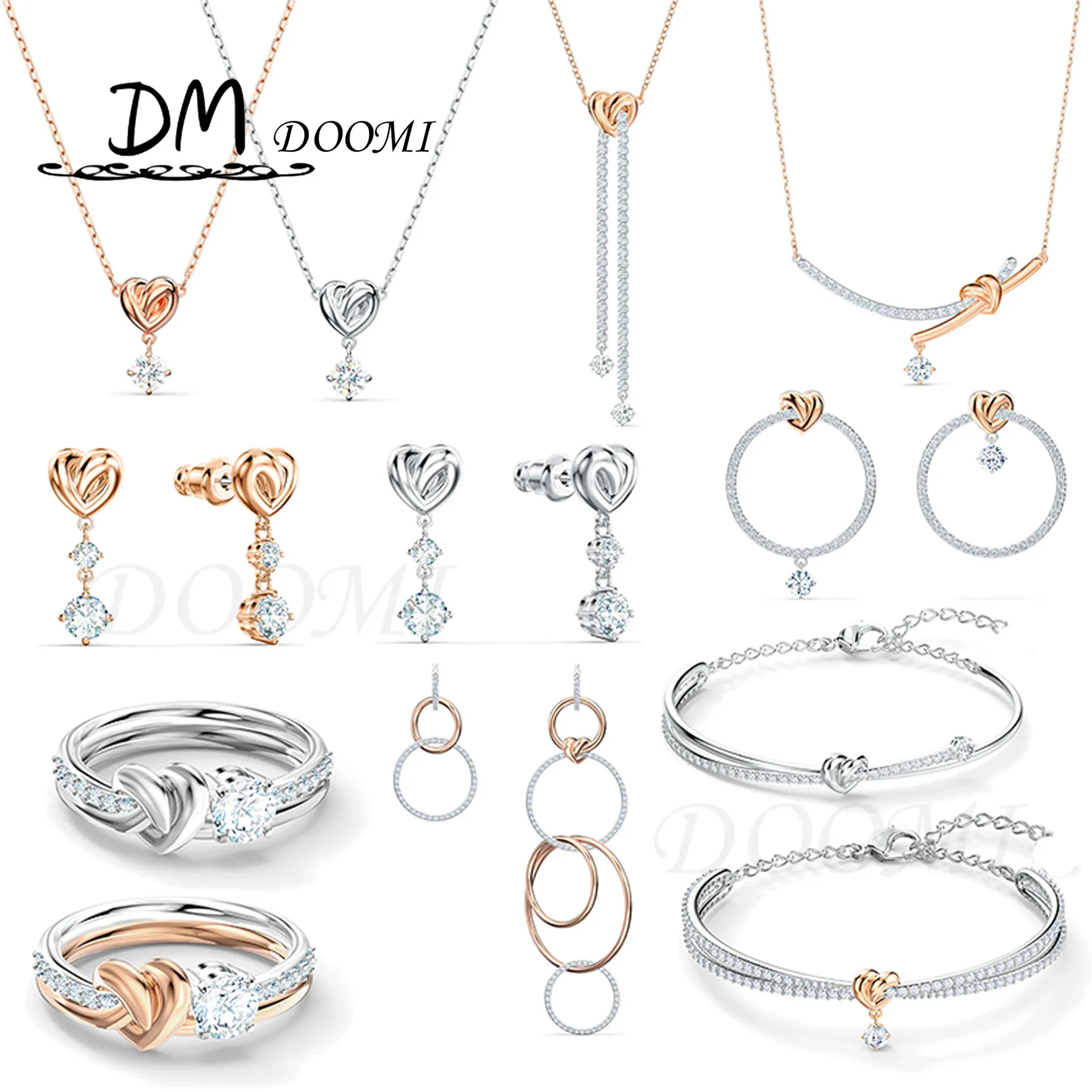 

Swa newshe gifts for new year 2022 Trends Women's jewelry store austrian crystal Jewelry Lifelong Heart charm bracelet