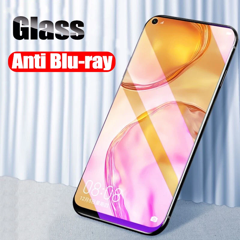 2 шт. закаленное стекло для Huawei P40 Lite защита экрана анти Blu Ray lite E защитная