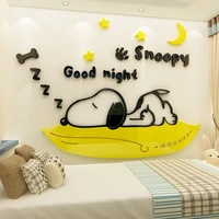 3d cartoon bedroom childrens room decoration cartoon stickers bedside bedroom 3d stereo acrylic wall stickers