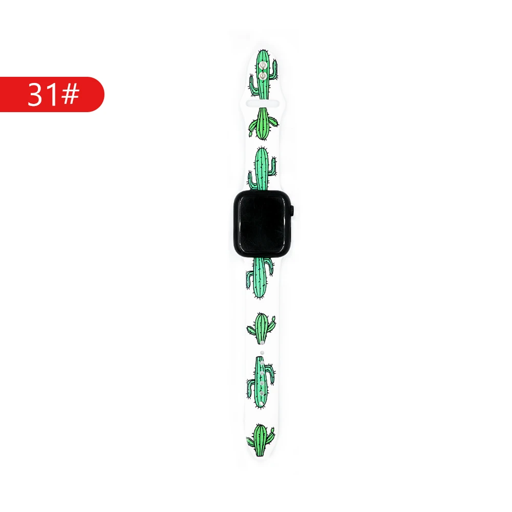 Ремешок для apple watch band 44 мм/38 мм apple watch 4/3/2/1 наручных часов iwatch, ремешок 42 мм/40 мм, correa, часы с силиконовым ремешком, ремешок для часов - Цвет ремешка: 31