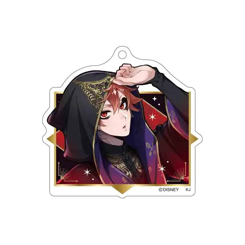 

HOT Game Twisted Wonderland Keychains Accessories Acrylic Key Chains Night Raven College Protagonist Anime Figure Two-Sideds
