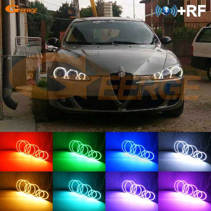 Для Alfa Romeo 147 2005 2006 2007 2008 2009 2010 RF Remote BT App многоцветный ультра яркий RGB комплект