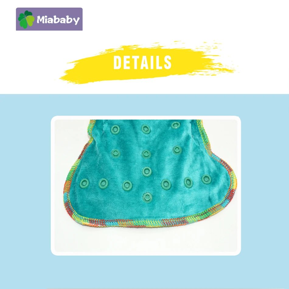 Miababy/тканевые подгузники для новорожденных из бамбукового велюра маленькие AI2 AIO