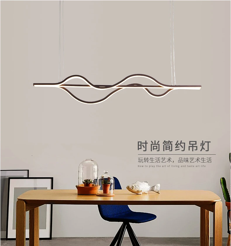Современные светодиодные подвесные светильники Chandelierrec AC85-265V для декора столовой, светильники для домашнего освещения, подвесной светильник с затемнением