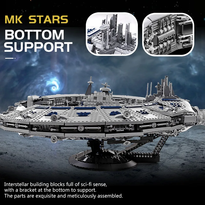 Форма король MOC Разрушитель Lucrehulk класс линкор управляющий дроид корабль