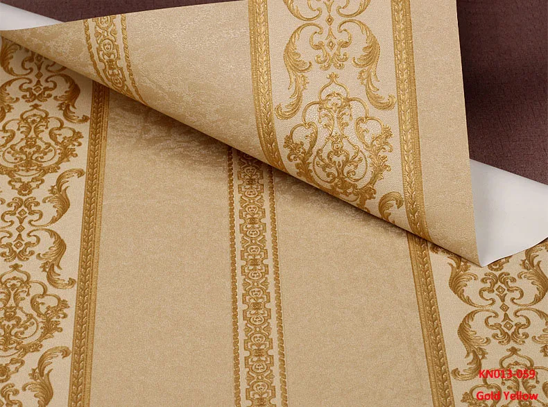 Золотой Желтый многоцветная настенная бумага современный дизайн обои рулон