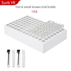 100 шт.лот 1 мл мини дорожный стеклянный флакон для духов для эфирных масел пустой контейнер Косметика Vuoti для образцов