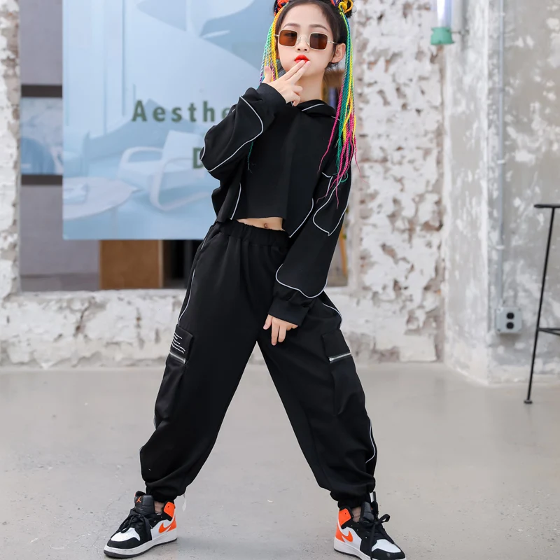 Джазовый танцевальный сценический костюм одежда в стиле хип-хоп Одежда для