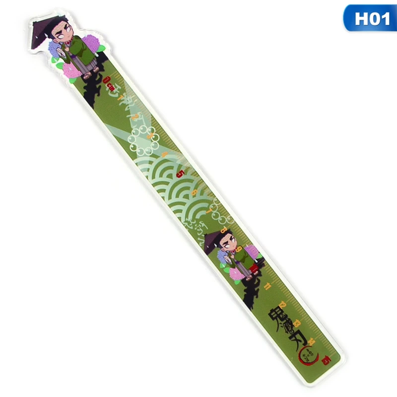 

Anime Demon Slayer: Kimetsu No Yaiba Kamado Tanjirou Cosplay Ruler Measuring Scale Students Cartoon Measure Ruler Gift For Kids