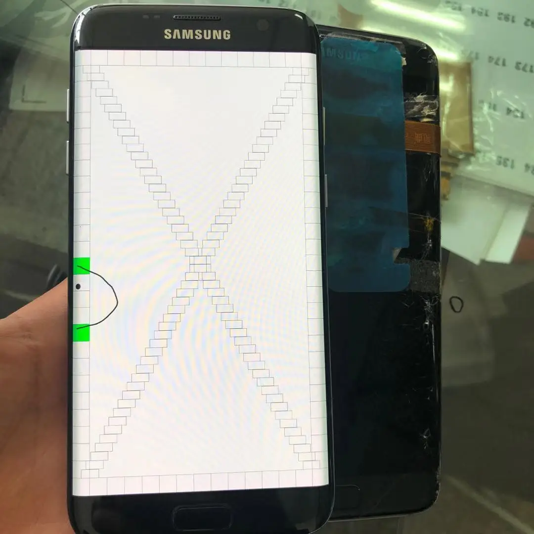 

5.5Original LCD For Samsung Galaxy S7 Edge AMOLED G935 SM-G935F LCD Display With Touch Digitizer Assembly With dead pixels dot