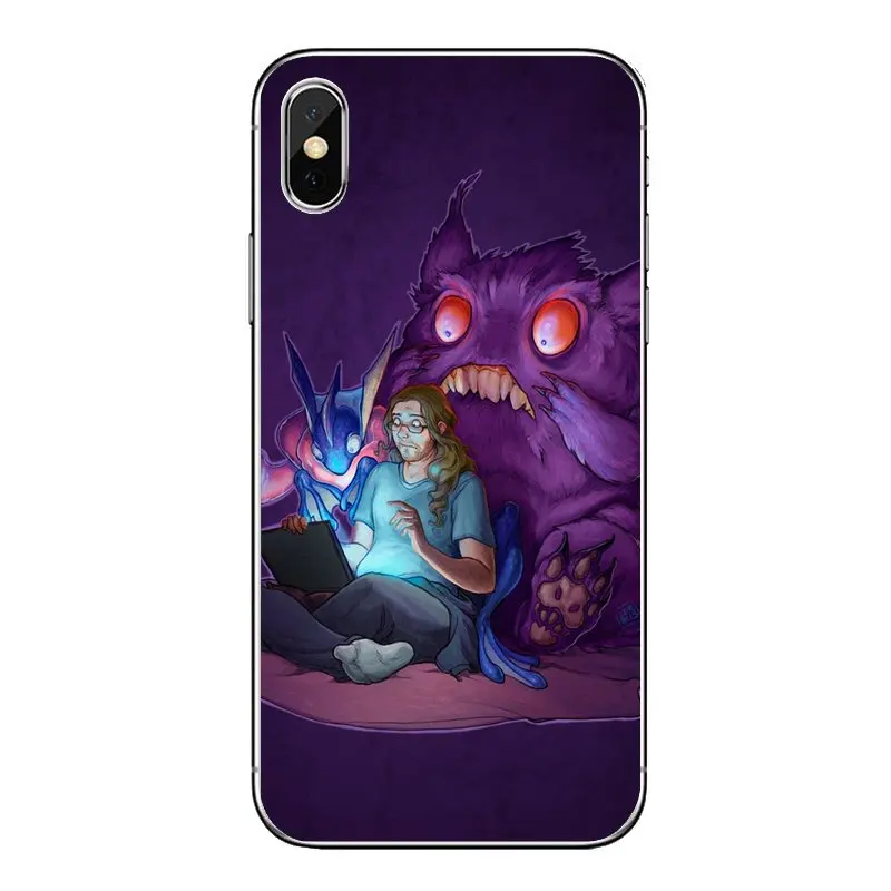 Для samsung Galaxy A5 A6 A7 A8 A9 J4 J5 J7 J8 2017 2018 Plus Prime Spooky splittery Gengar Poster мягкие прозрачные чехлы |