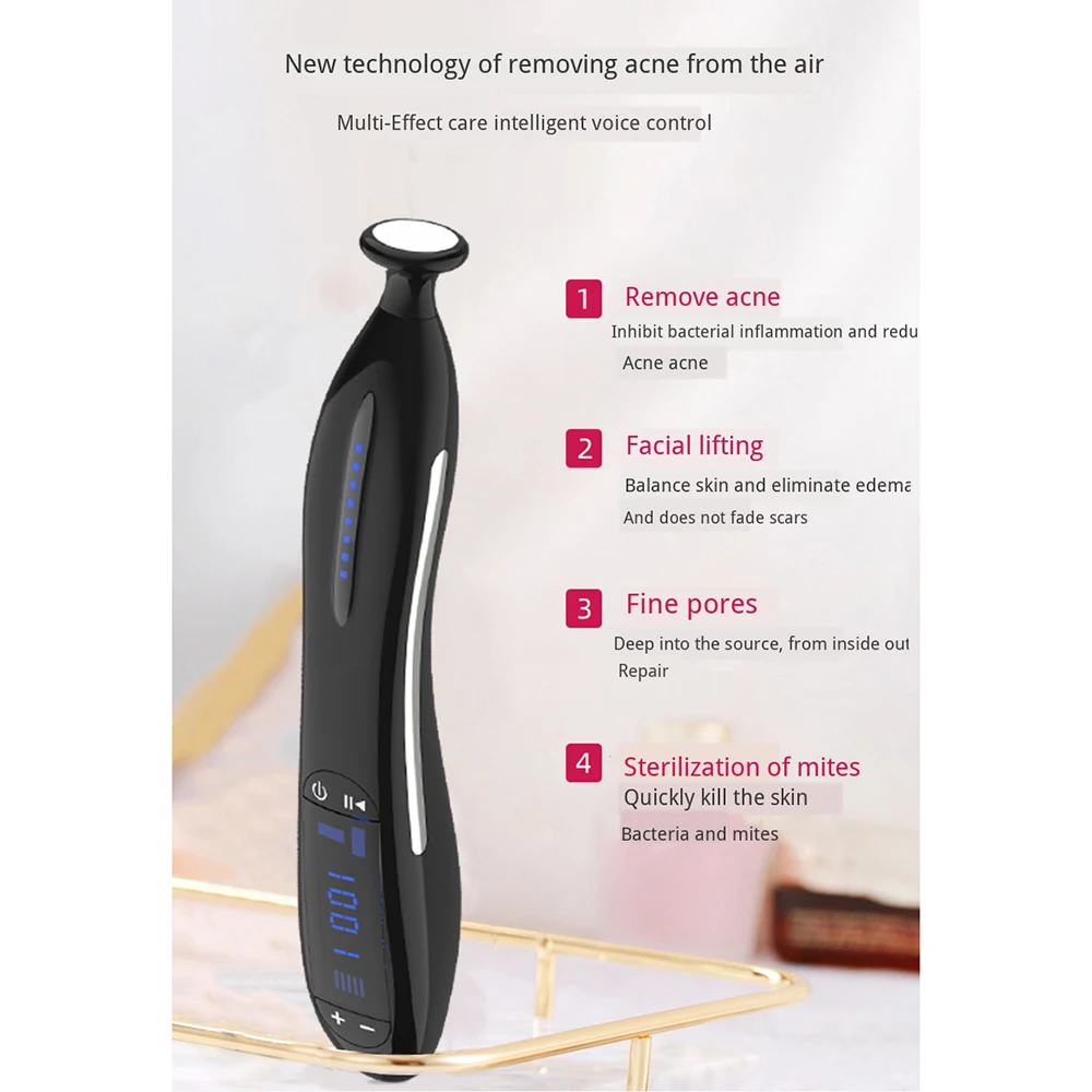 Голубой светильник плазменная ручка удаление рубцов прыщей морщин старения