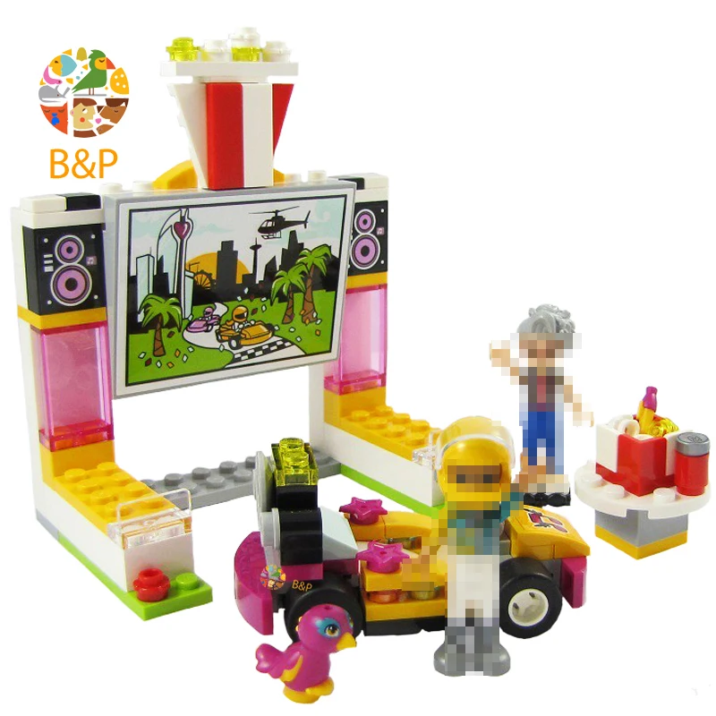 41349 350 шт Девушки Друзья серии Дрифтинг DinerModel кирпич набор игрушки для детей 11038