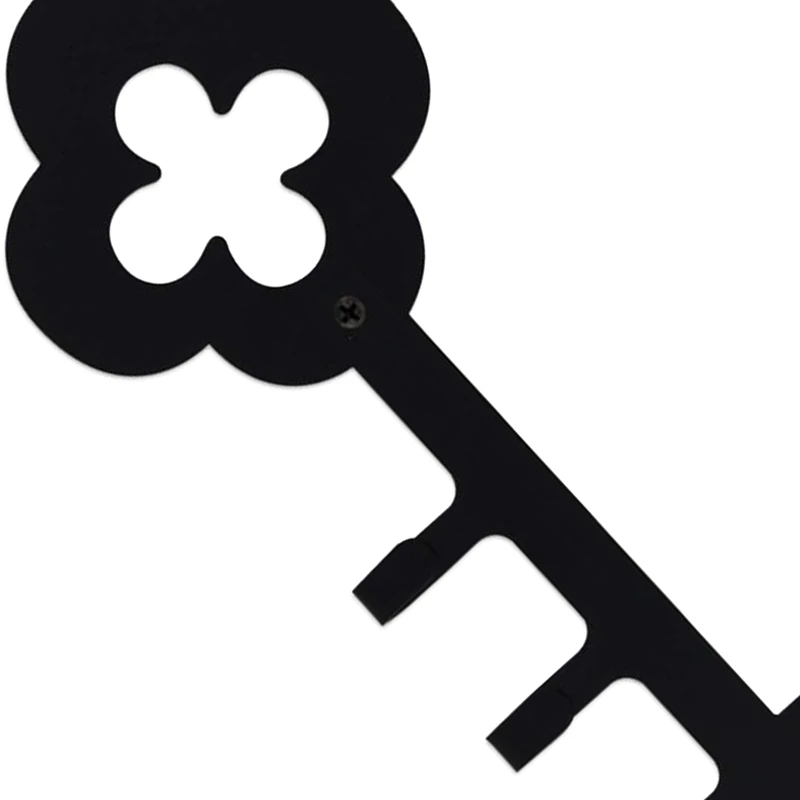 

Decorative Wall Mounted Iron Key Holder, 4 Key Hooks Organizer for Car or House Keys, Key Rack (A Beautiful Castle)