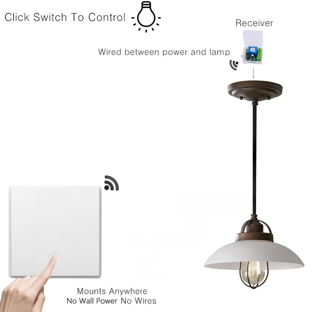 Беспроводной светильник Kebidumei с переключателем пультом дистанционного