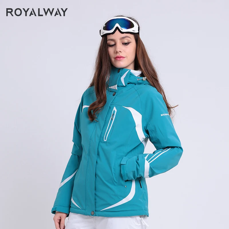 Спортивный Лыжный костюм ROYALWAY для женщин зимняя теплая ветрозащитная