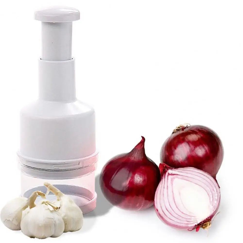 

80% Hot Sales!!! Garlic Grater Manual Multifunctional Stainless Steel Garlic Onion Food Chopper for Kitchen