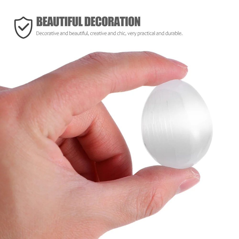 

1Pc Creative Plaster Eggs Craft Decor Natural Stone Eggs Desktop Ornament