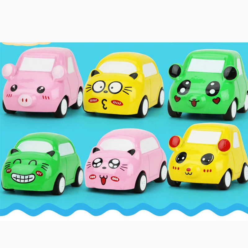 1: 64 мультяшная модель Q мини игрушка с обратной связью автомобиля из сплава