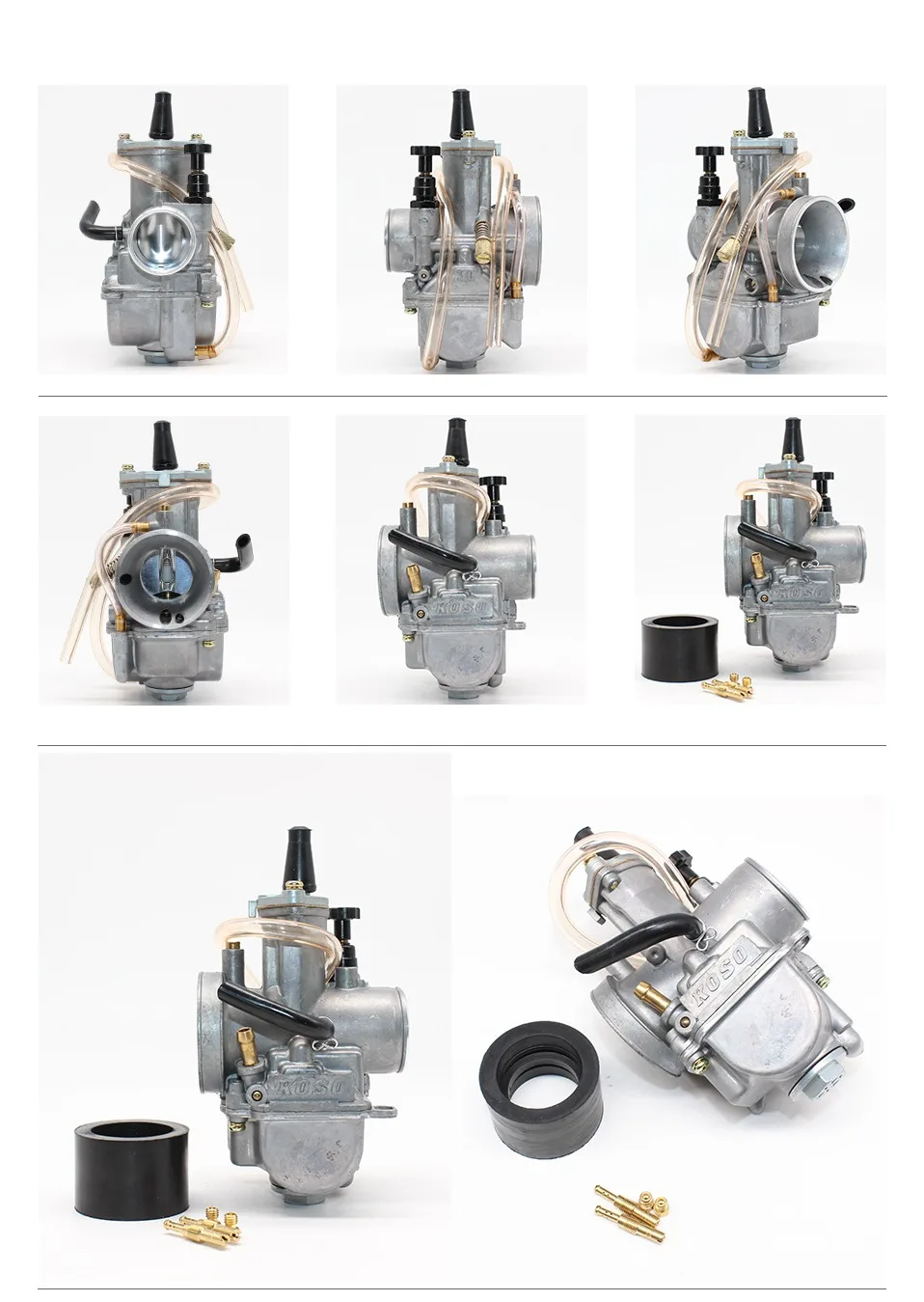 PowerMotor, универсальный карбюратор для мотоцикла Koso OKO 21, 24, 26, 28, 30, 32, 34 мм с мощной струей, Dirt Bike 125cc 250cc Carburader