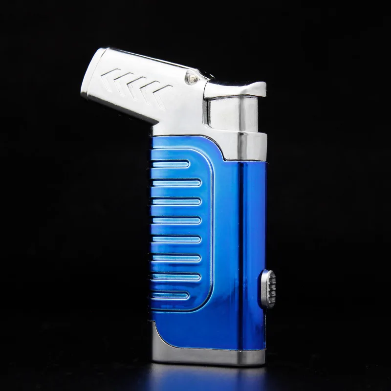 Новинка 2019 три турбо зажигалки газовая зажигалка большой емкости распылитель