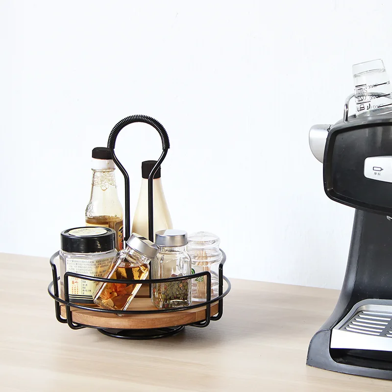 

Вращающиеся полки, простые Креативные кухонные Органайзеры для хранения, многофункциональные железные домашние полки для кухни, гостиной, ...