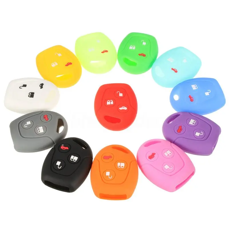 Силиконовый чехол брелок с дистанционным управлением для FORD Focus C Max Mondeo Transit Fiesta