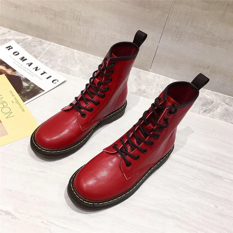 Bootee/ женские ботинки на низком каблуке; женские ботильоны; роскошные дизайнерские ботинки с круглым носком; женские короткие ботинки со шнуровкой в стиле рок