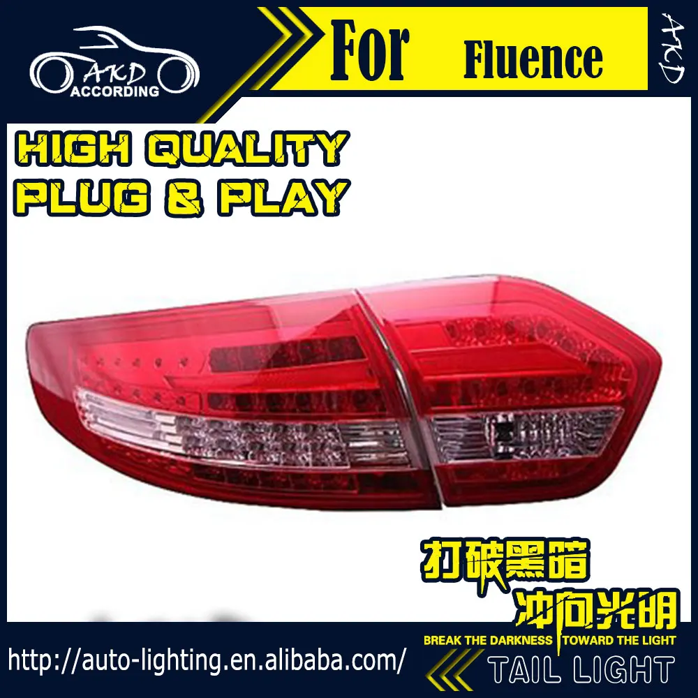 АКД стайлинга автомобилей хвост лампа для Renault Fluence светильник s SM3 светодиодный