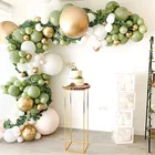 Зеленый воздушный шар набор для арки джунгли сафари тема, детский душ деко День рождения воздушные шары-гирлянды Зеленый воздушный шар украшение свадебные шары
