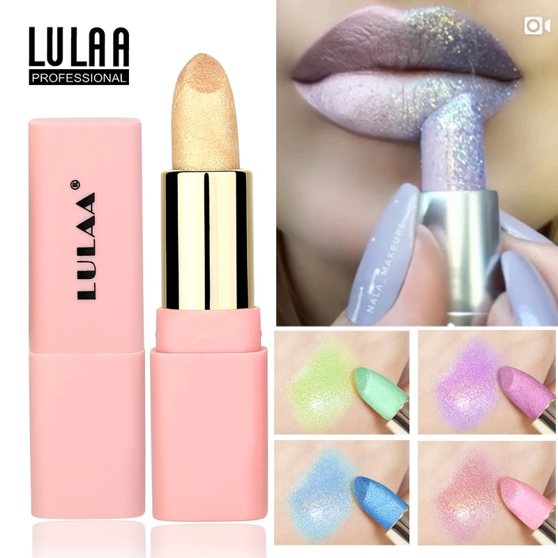 7 цветов увлажняющие матовые губные помады с алмазным жемчугом блестящие