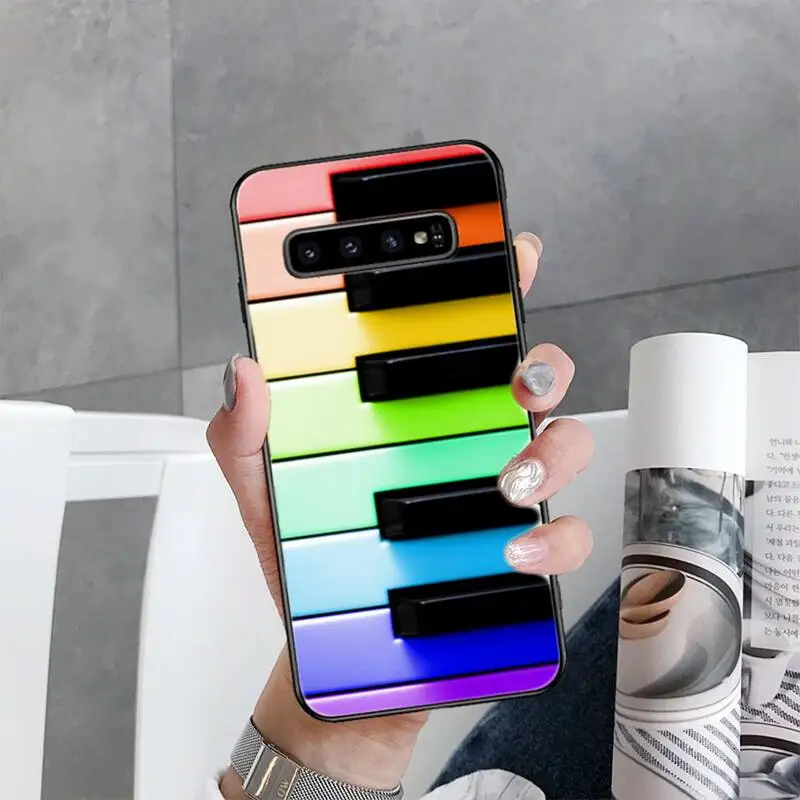 

Love music note piano Phone Case For Samsung Galaxy S10E S20 Ultra S10 S21 S7 S8 S9 Plus S21Plus S20FE
