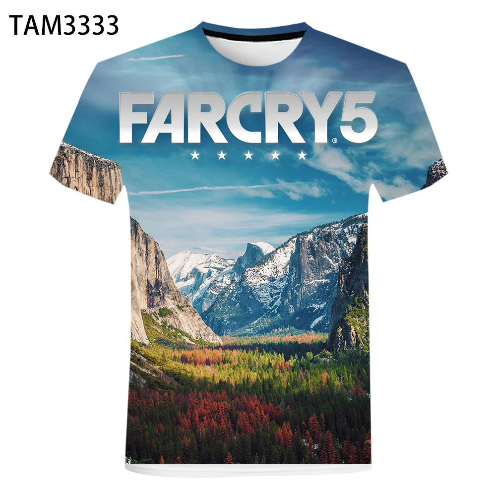3D Farcry печатная Футболка мужская женская детская 2021 Новая летняя модная футболка