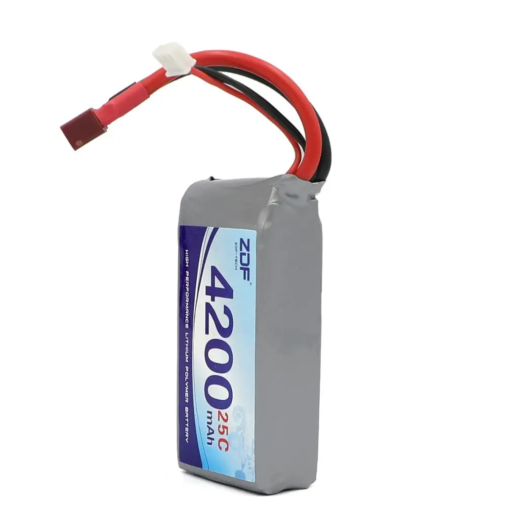 Литий-полимерный аккумулятор ZDF Rc 2S 7 4 В 4200 мАч 25C Max 50C для Wltoys 12428 12423 1:12 запасные