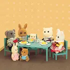 2021 новые миниатюрные 112 зеленые обеденные столы и стулья семейная мебель леса аксессуары детские подарки кукольная мебель