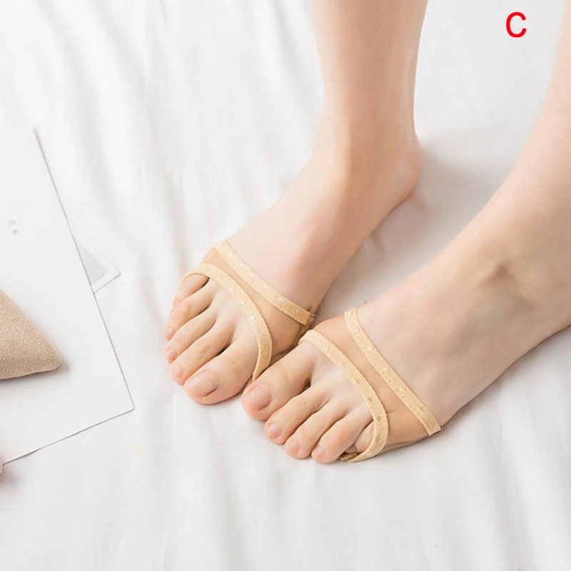 1/2 пар Подушка Анти-скольжение силиконовые пунктирные Невидимый Для женщин