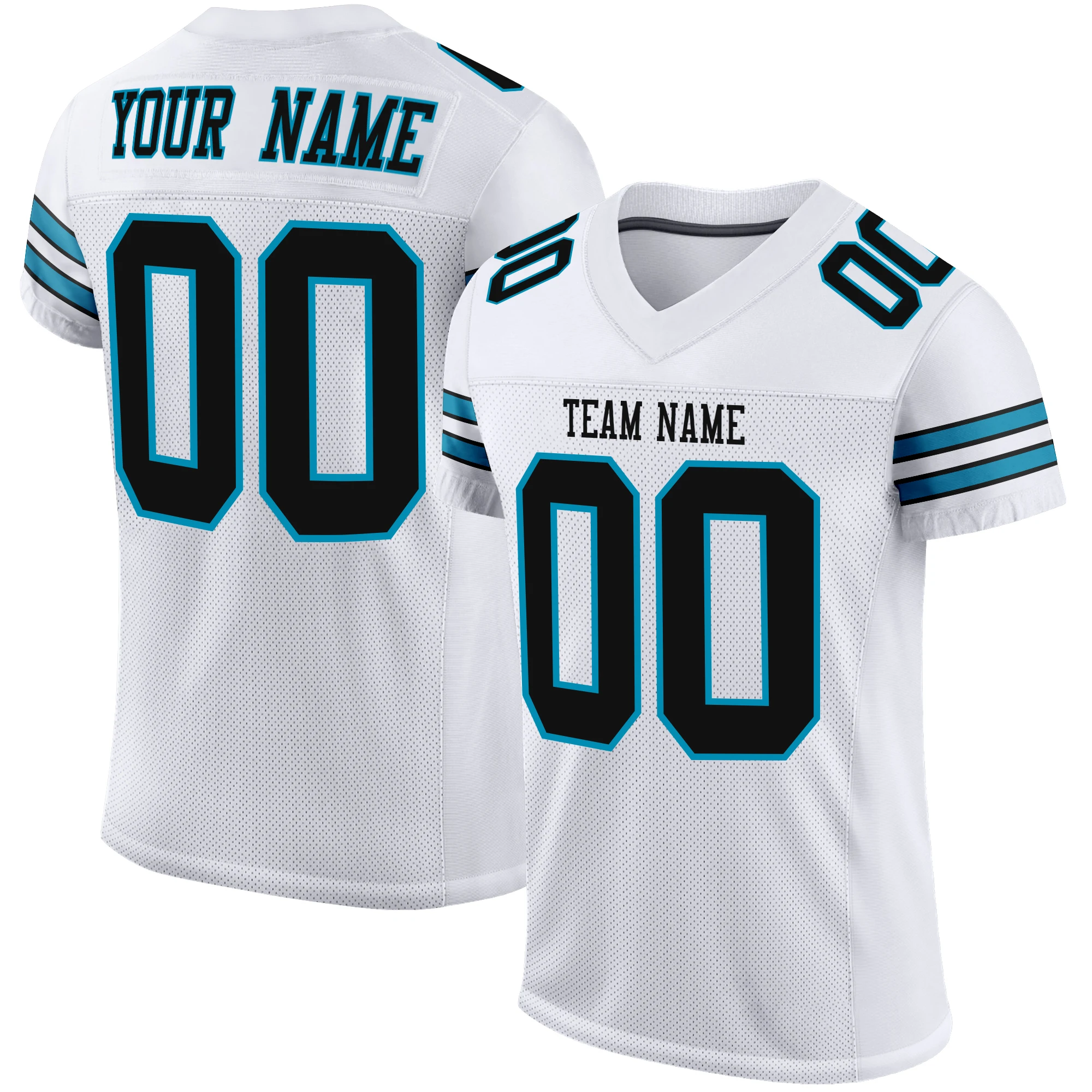 

Custom Football Jersey Design Your Own Team Name&Number Embroidered Breathable Absorbent Sportswear for Male/Female/Kids