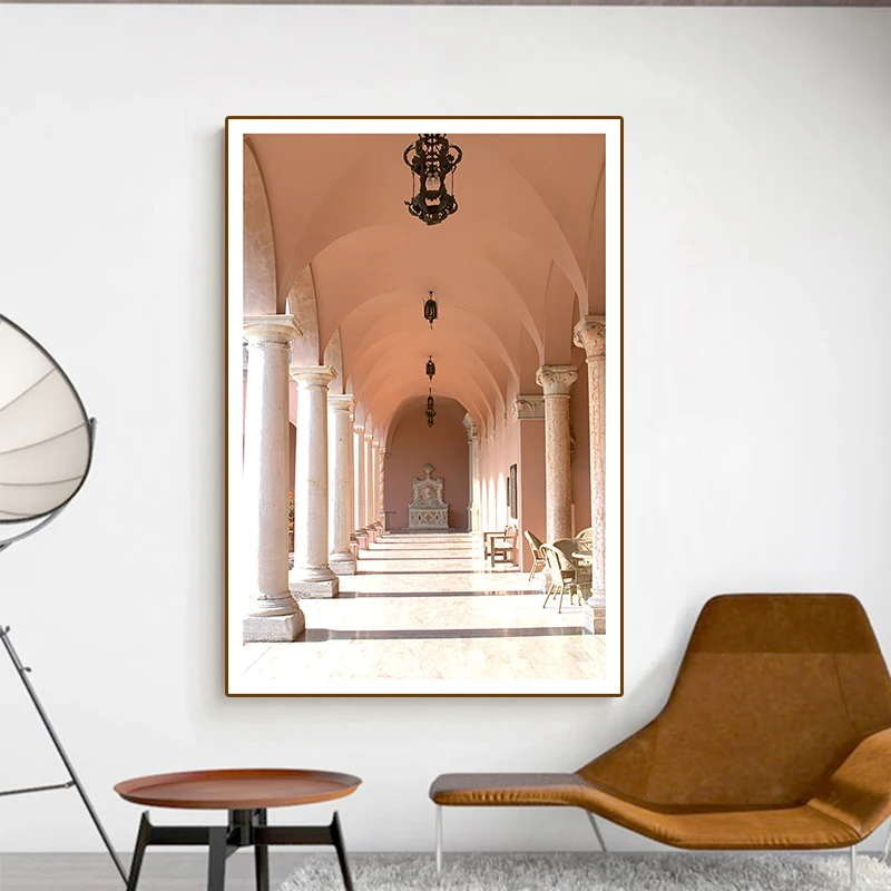 

Classic European Palace Famous Scenery Art Prints Poster Church Architecture Wall Pictures Canvas Painting Home Decor