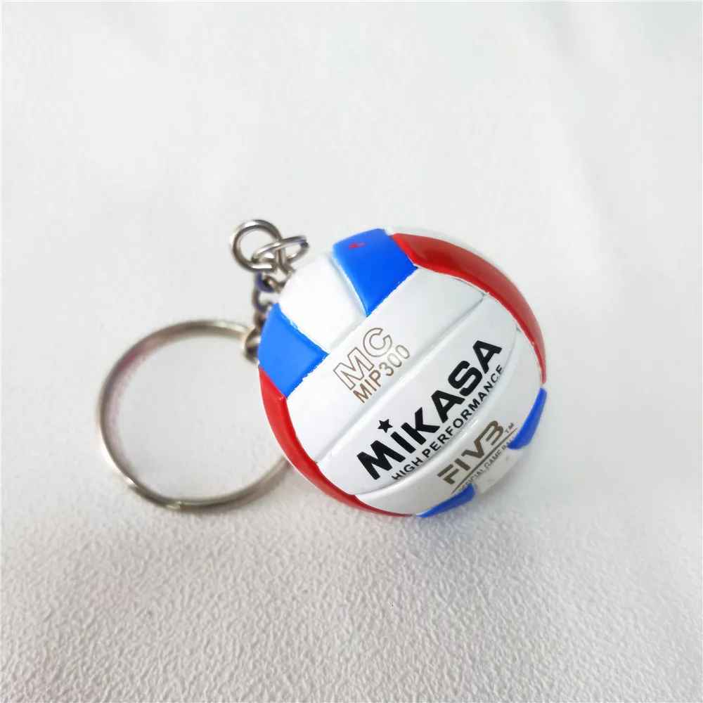 V200w Volleyball Keychain Sport Key Chain Car Bag Ball Volleyball Key Ring Holder Volleyball Gifts For Players Keyring Keychains - Цвет: 7