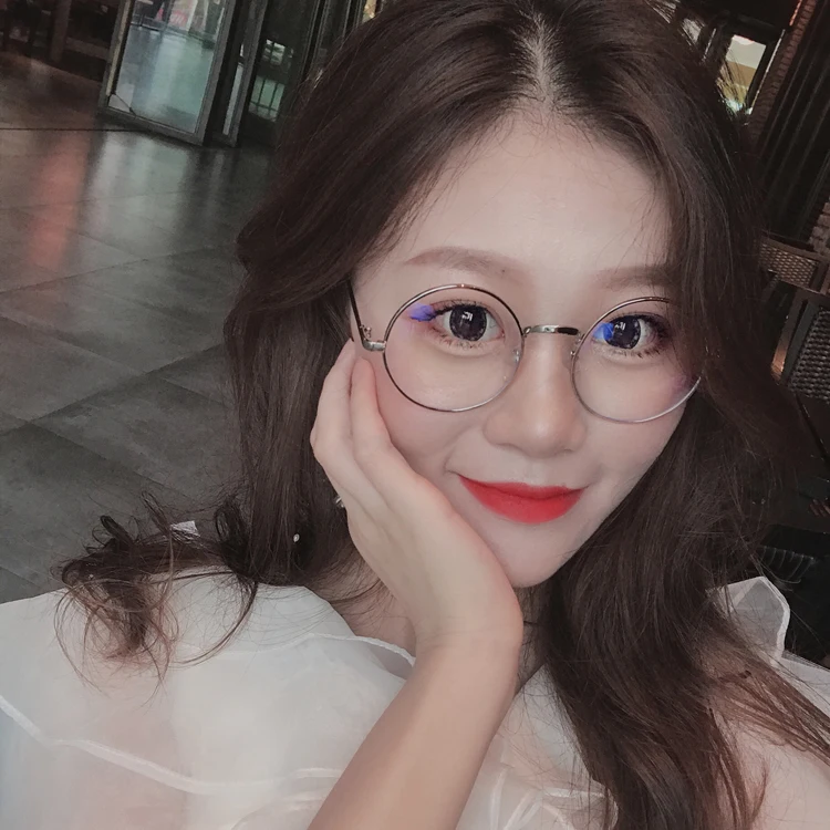 Модная дизайнерская Ретро маленькая круглая оправа для очков Женская корейская