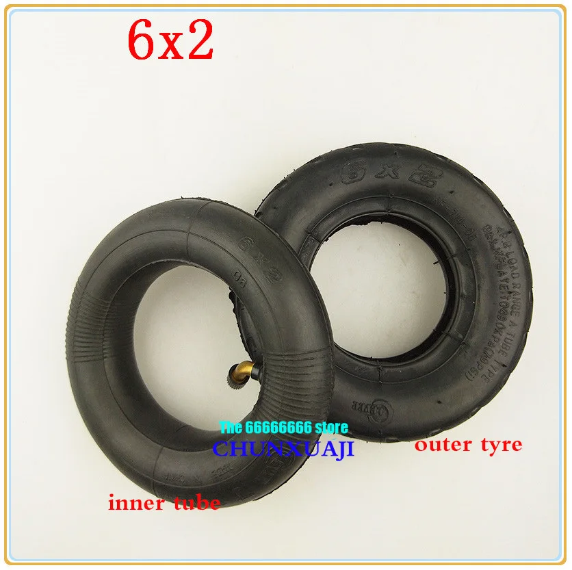 Шина 6X2 6 дюймов внутренняя труба и внешняя шина надувная для электрических