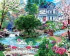 Безрамное diy картина по номерам краски по количеству для домашнего декора PBN для гостиная 4050 см garden