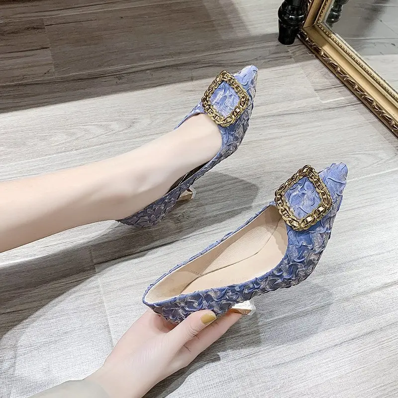 Zapatos de tacón alto con diamantes de imitación para Mujer, calzado de...