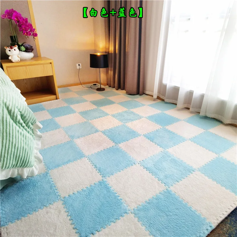 Ворсистые ковры с пазлами для самостоятельной сборки 30 х30 см мягкий напольный