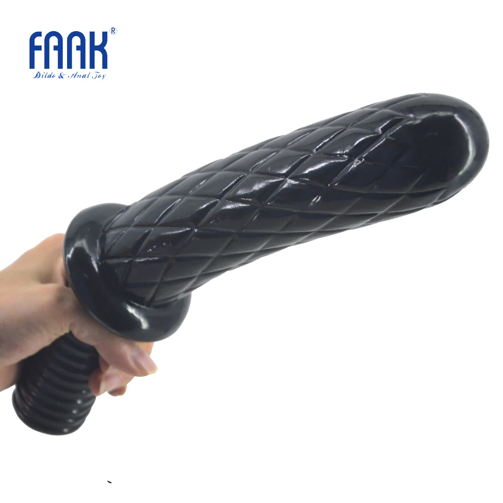FAAK Long Handle Dildo Lattice Pattern Surface Big Anal Anus Massage Butt Plug Sex Toys for Women Men Masturbator Shop | Красота и
