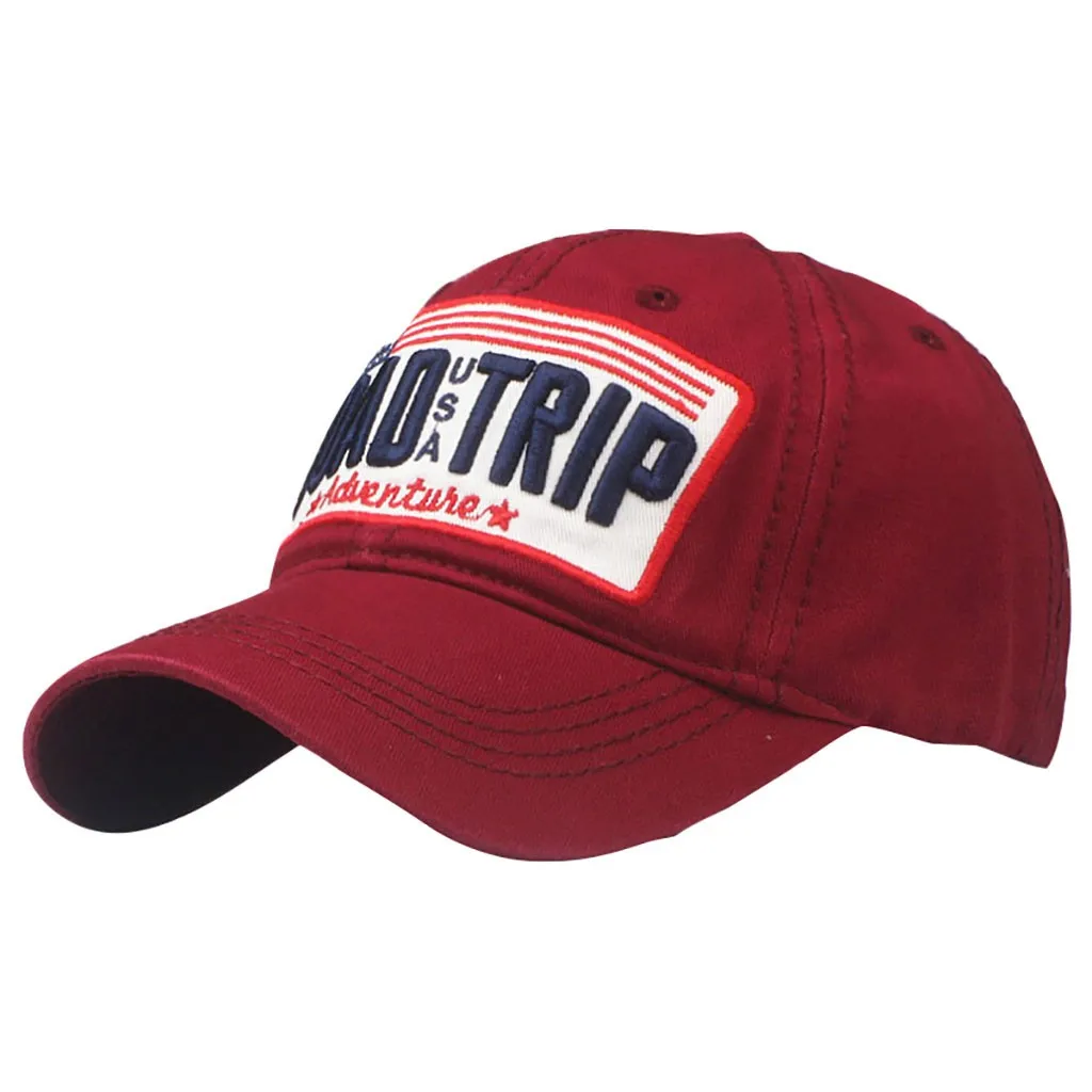 Adult Unisex Man And Woman Cap ROAO TRIP Embroidered Hats Adjustable Distressed Denim Harajuku Baseball Duck Tongue Hat#C45 | Аксессуары