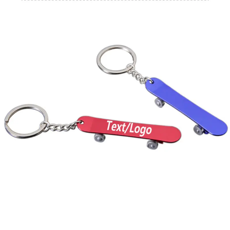 

Quail Aluminum Alloy Skateboard Wine Beer Bottle Opener Ring Keychain Key Chain Lovely Outdoor Tool Customized Name/Logo/Text