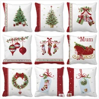 christmas decorations for home new year 2022 40 style christmas socks 45x45cm cushion cover ornaments natal adornos de navidad