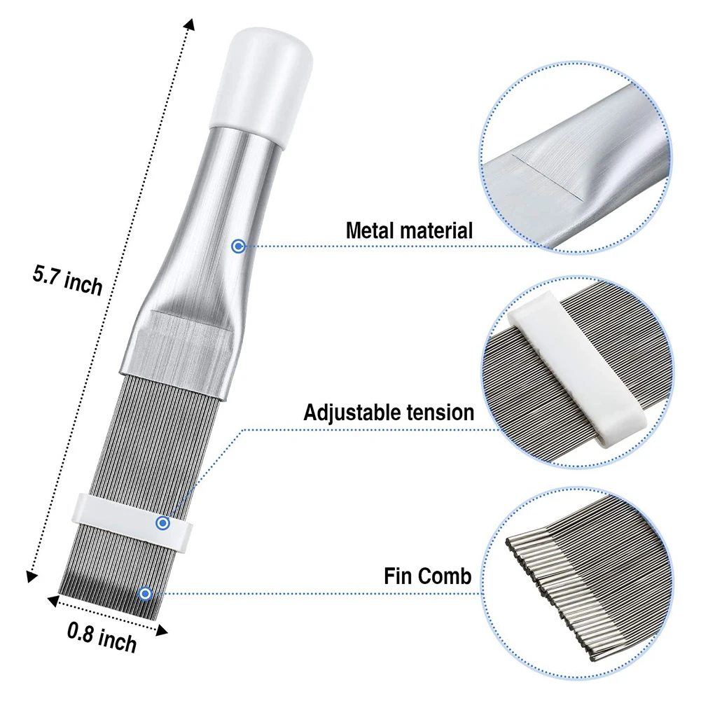 

2pcs Air Conditioner Cleaning Brush Condenser Fin Comb Easy To Clean Whisk Brush For For Cleaning Repair Accessories Tools