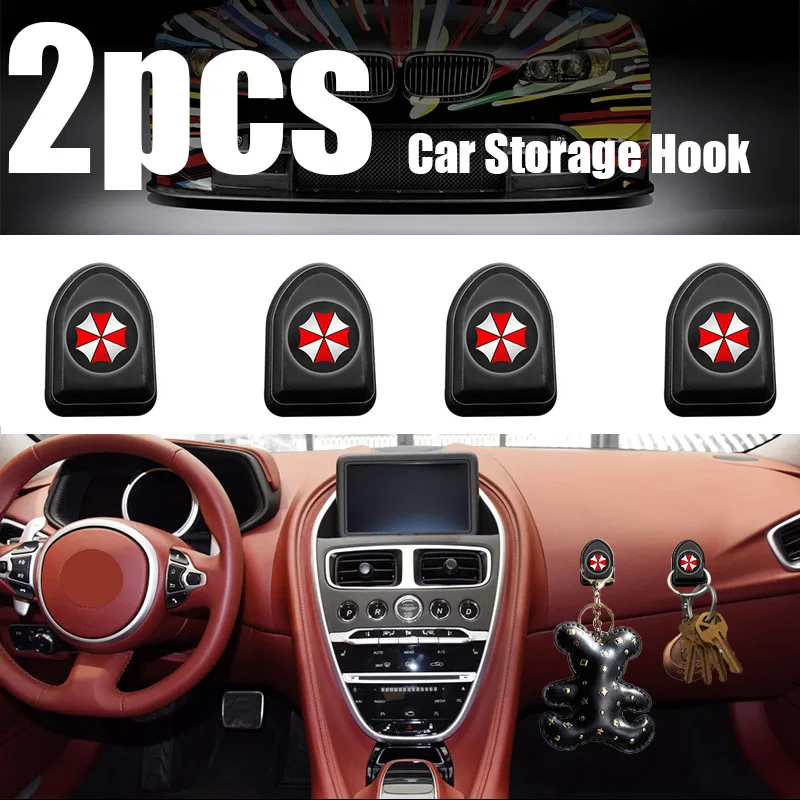 

Car Hook Storage Headphone Cable USB Key Self-adhesive Wall for UMBRELLA CORPORATION All Models Super Durable Hook Car Goods